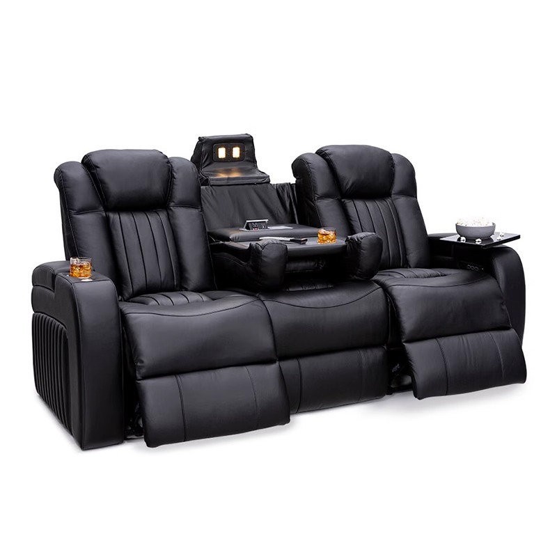 Home Cinema Lounge - Zwarte bioscoopstoelen Lounge Chaise Elektrische fauteuil
