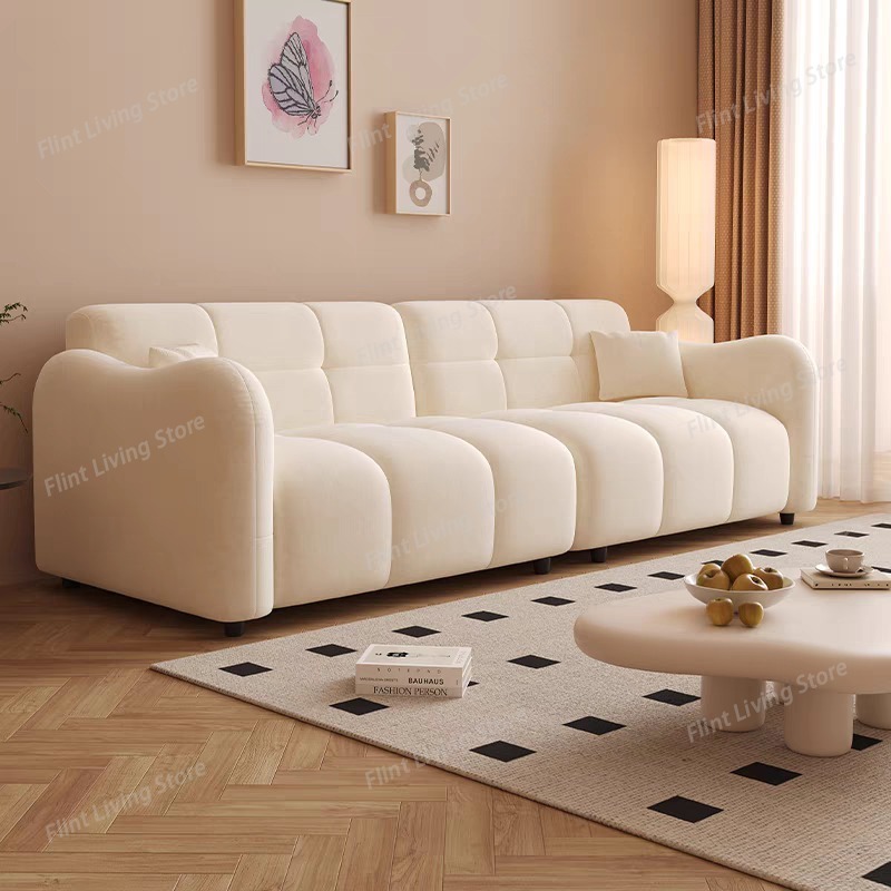 Home Cinema Lounge - Ontspannende crèmekleurige woonkamerbanken Economische moderne minimalistische