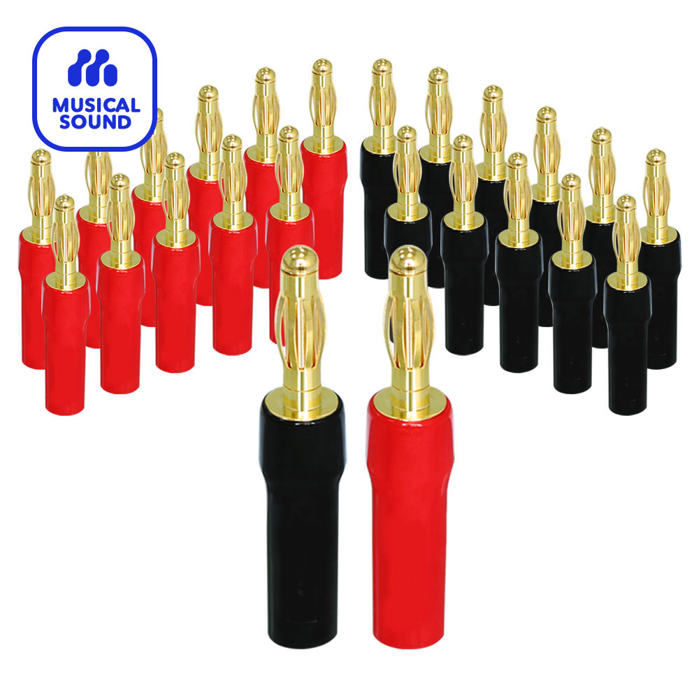 Home Cinema Equipment - Bananenstekkers Audio Jack Connector 12 Paar/24
