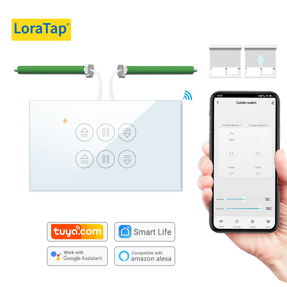 Home Cinema App - LoraTap Tuya US Gordijnschakelaar voor buismotor