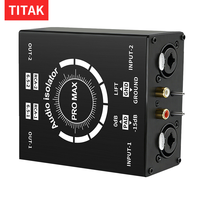 Home Cinema Equipment - 3Pin XLR/RCA/TS/TRS Ground Loop Noise Isolator