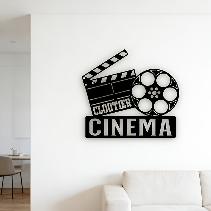 Vintage Home Cinema - CIFBUY Metalen Wanddecoratie Vintage Cinema Bord