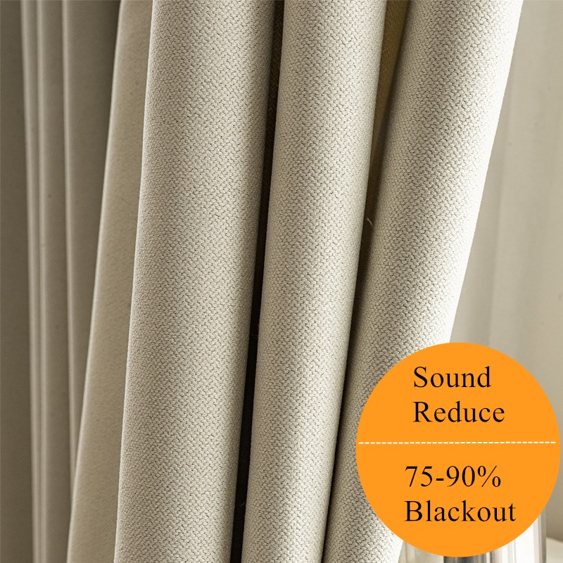 Blackout Curtain Thick - 310 cm hoogte 75-90% verduisterende woonkamer