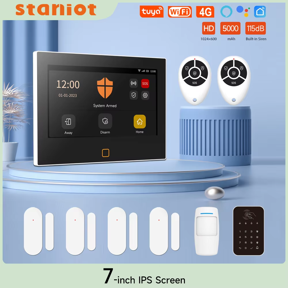 Home Cinema App - Staniot 7 inch HD Alarmsysteem Draadloze