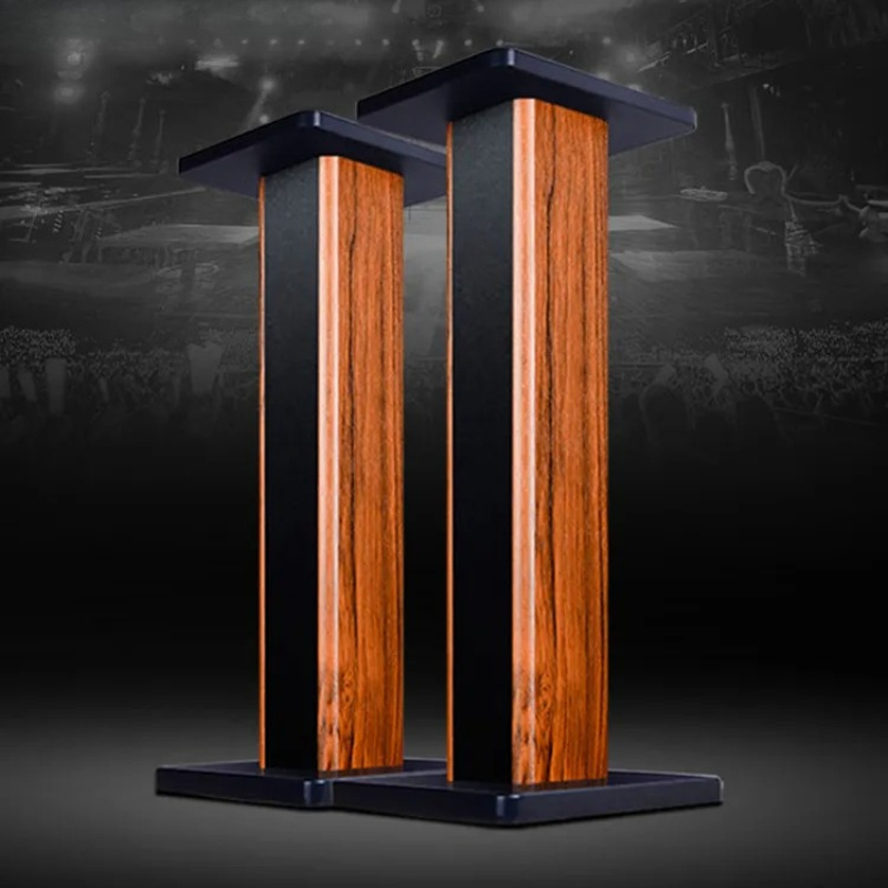 Massief houten luidsprekerstan - Home Cinema Equipment recensie en prijs
