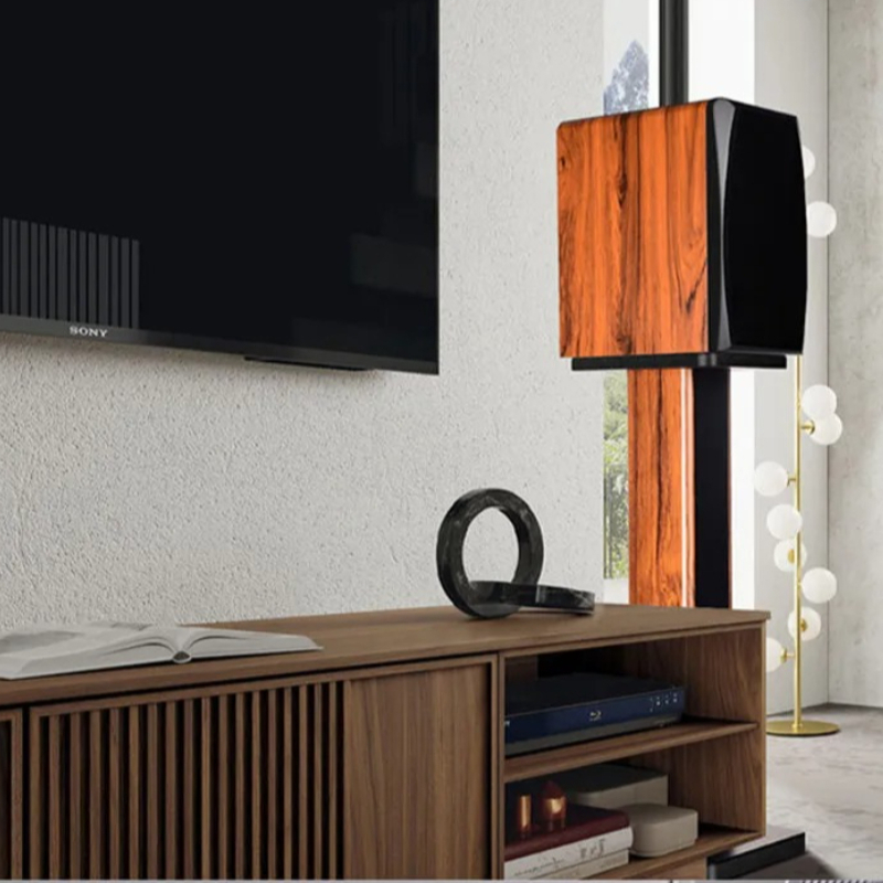 Massief houten luidsprekerstan - Home Cinema Equipment recensie en prijs