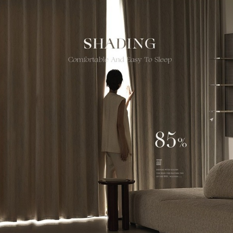 Luxe crèmewitte jacquardgordij - Blackout Curtain Thick recensie en prijs