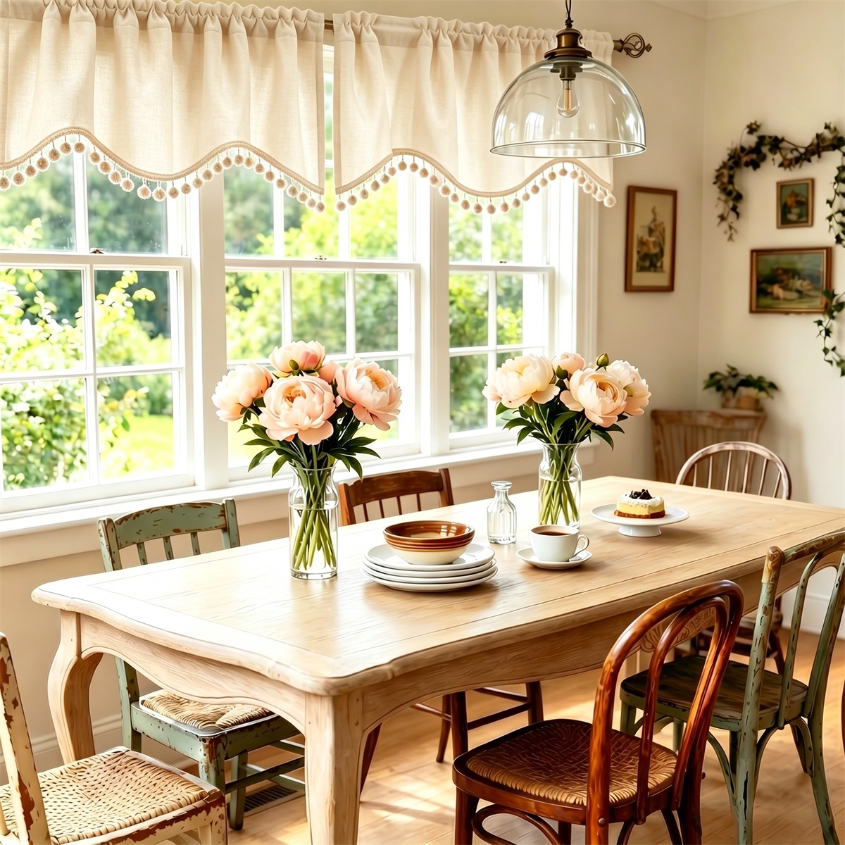Beige fluwelen valance gordijn - Blackout Curtain Thick recensie en prijs
