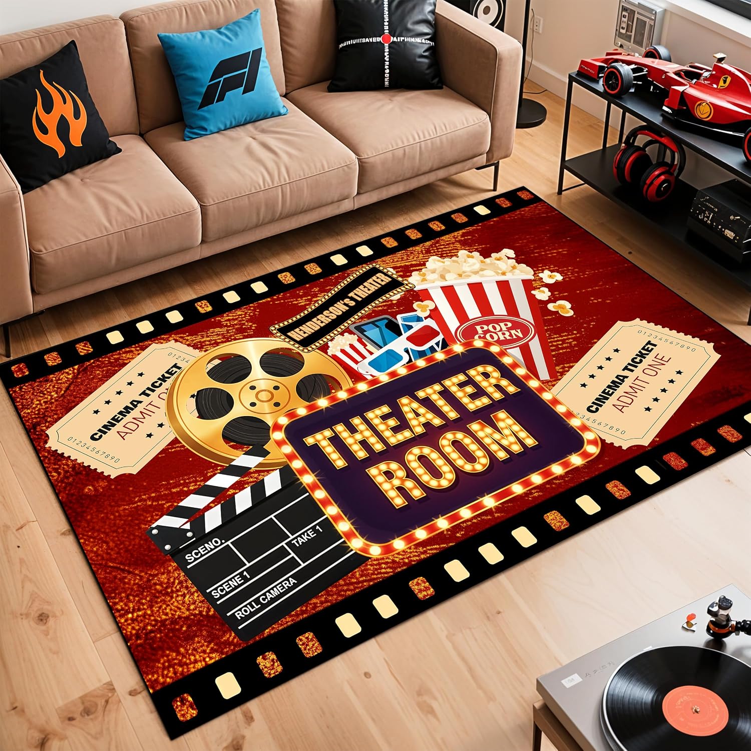 Gegraveerd naam-cinema-tapijt, - Home Cinema Experience recensie en prijs