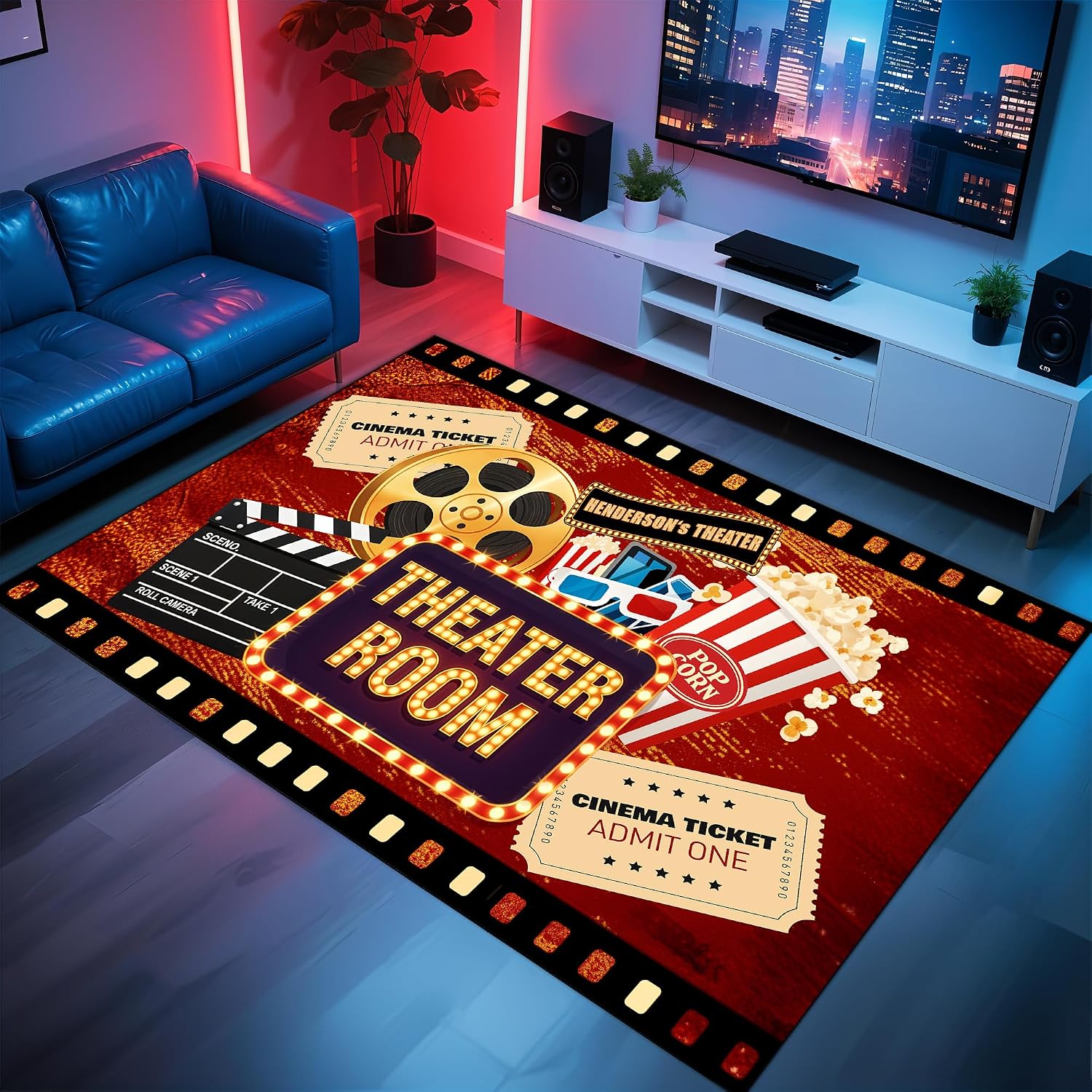 Gegraveerd naam-cinema-tapijt, - Home Cinema Experience recensie en prijs