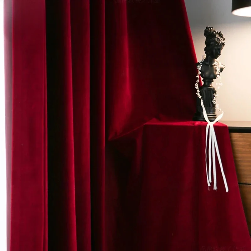 Nordic moderne bordeaux rode l - Blackout Curtain Thick recensie en prijs