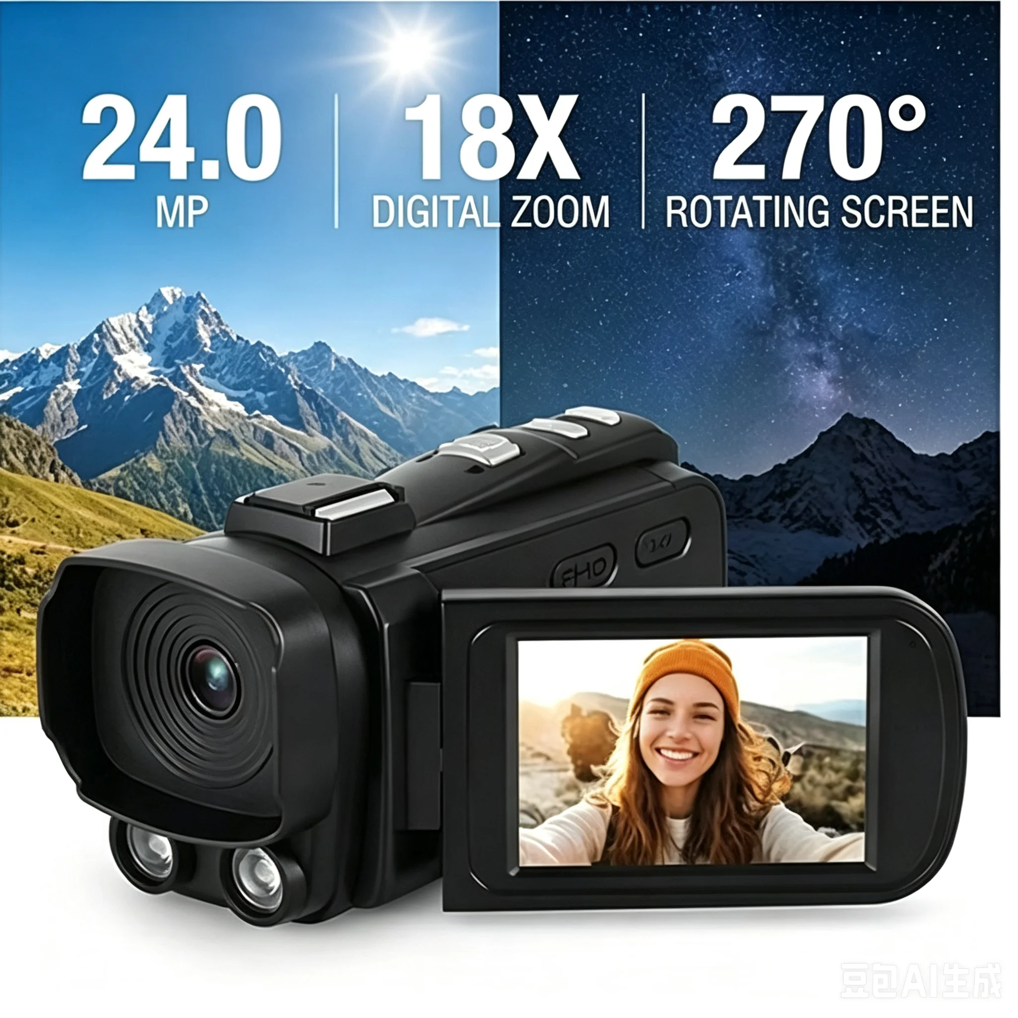 1080P Full HD Digitale Camera  - Vintage Home Cinema recensie en prijs