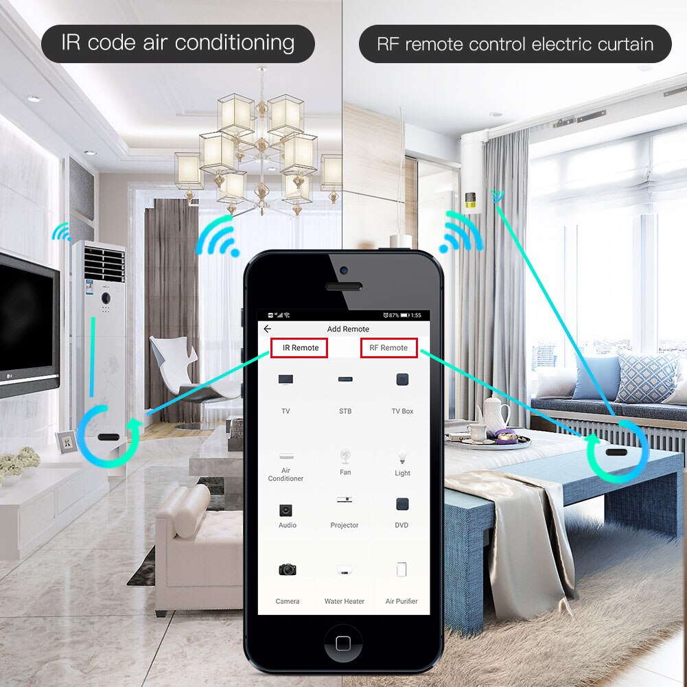 MOES Tuya WiFi IR RF-afstandsb - Home Cinema App recensie en prijs