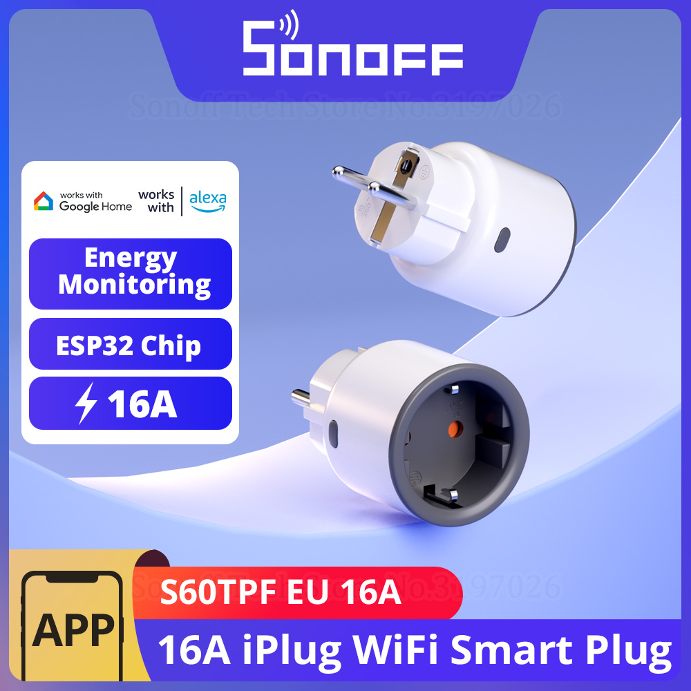 SONOFF S60 EU 16A IPlug Wi-Fi  - Home Cinema App recensie en prijs
