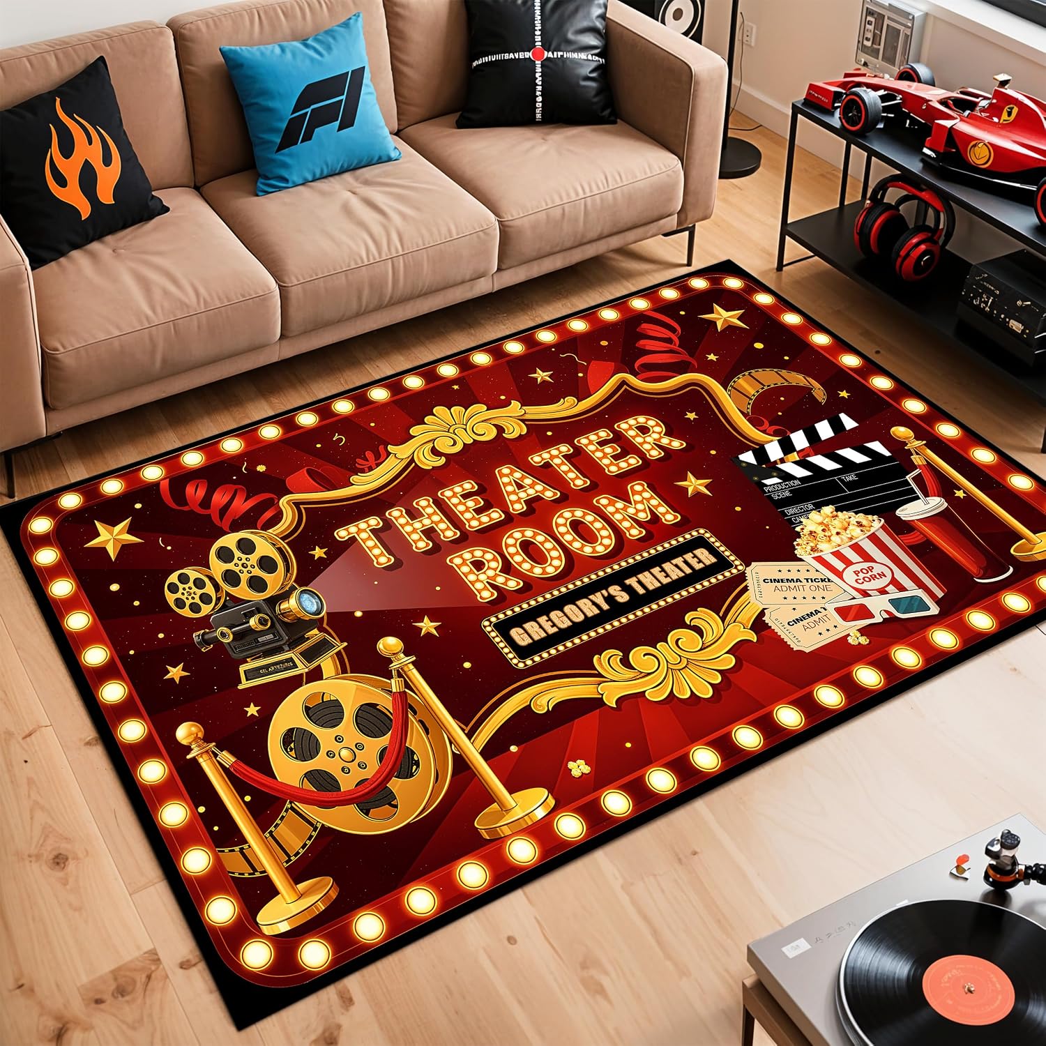 Op maat gemaakte letterprint b - Home Cinema Experience recensie en prijs