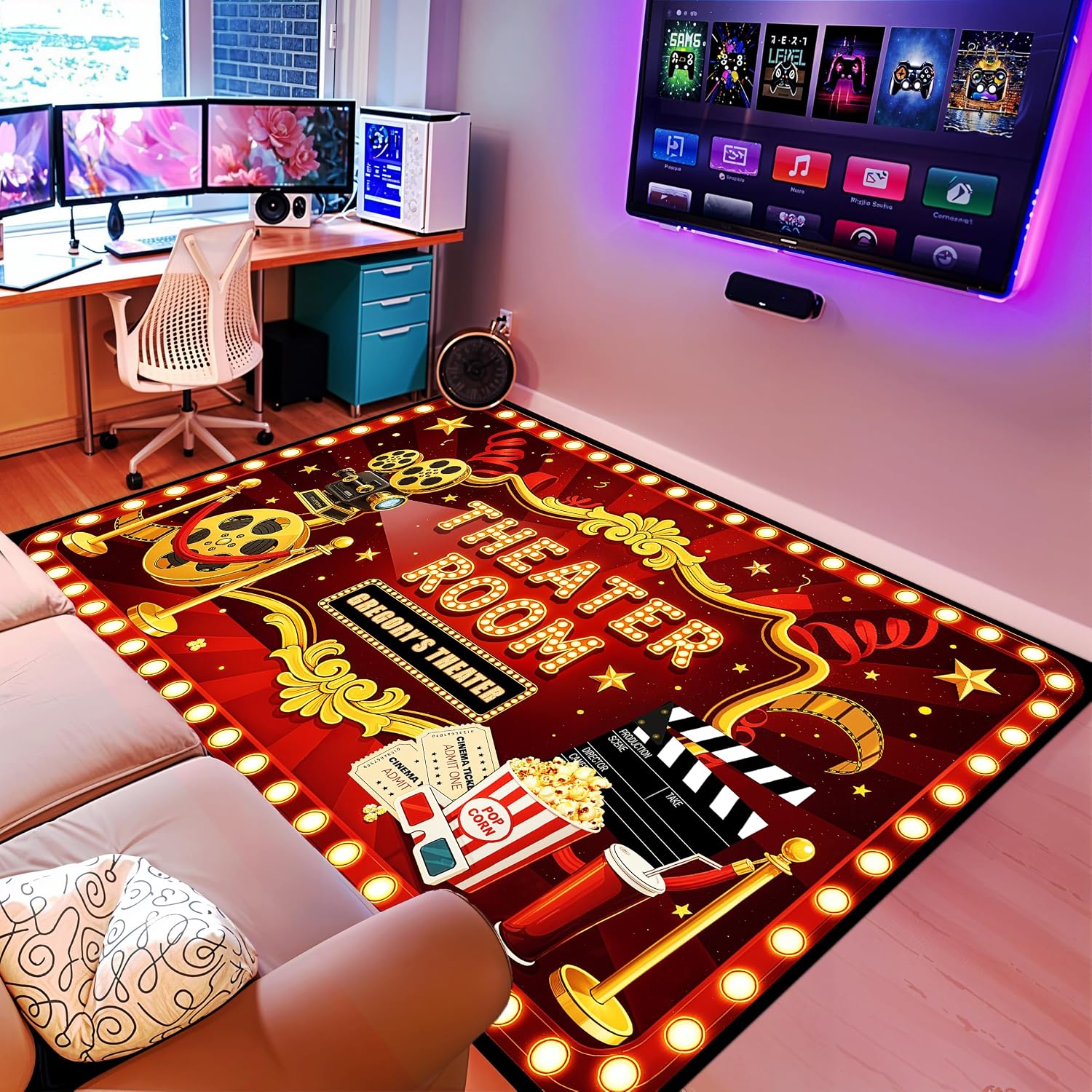 Op maat gemaakte letterprint b - Home Cinema Experience recensie en prijs