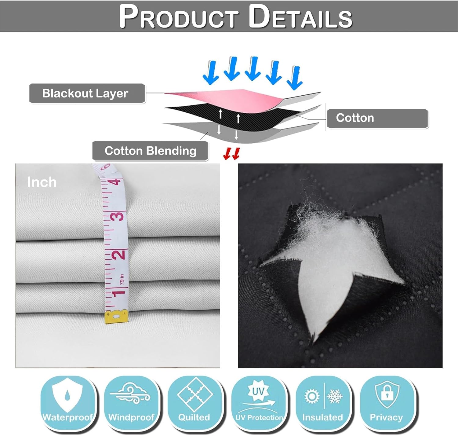 Waterdichte wintergordijnen vo - Blackout Curtain Thick recensie en prijs